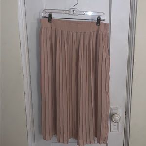 Who What Wear Pleated Midi Skirt